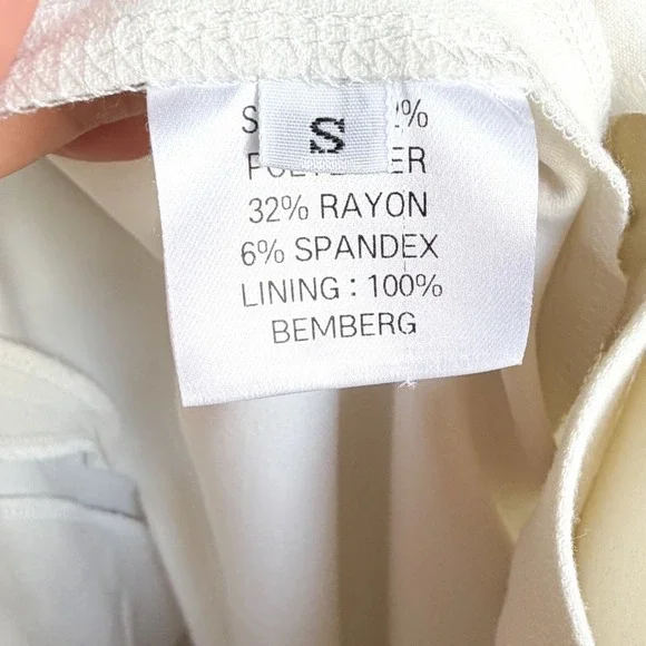 Frankie Shop Pleated White Trousers Relaxed Fit Quiet Luxury Old Money Sz Small - Picture 4 of 5